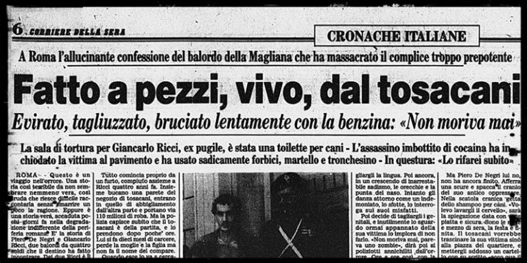 Il Canaro della Magliana. Una storia spaventosamente letteraria