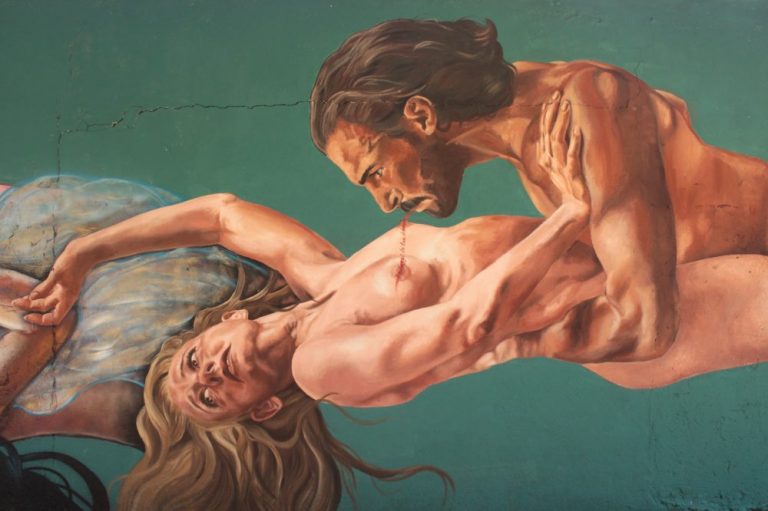 streetart roma - ratto delle sabine